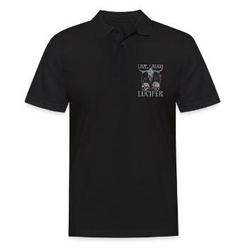 Live Love Lucifer Goth Festival Death Metal - Men's Polo Shirt - black - Front - Kai (181cm)