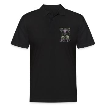 Live Love Lucifer Goth Festival Death Metal - Men's Polo Shirt - black - Front - Kai (181cm)