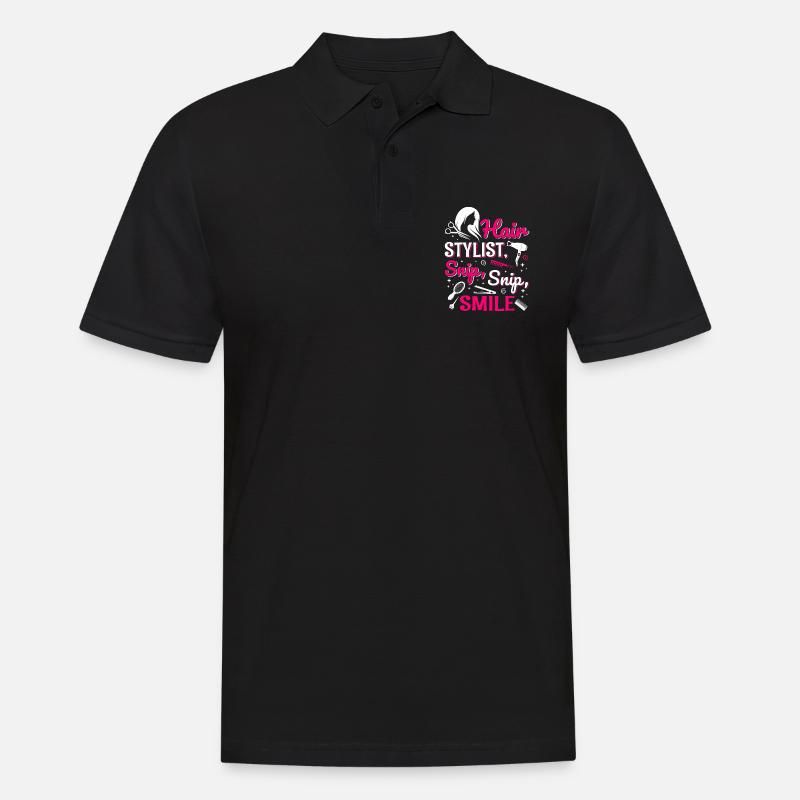 Coiffeur Coiffeur Coiffeur Coiffeur - Polo Homme - noir