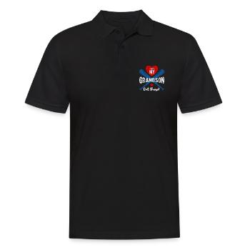 Großvater "Das Ist Mein Enkel Da Draußen" Baseball - Männer Poloshirt - Schwarz - Vorne - Kai (181cm)