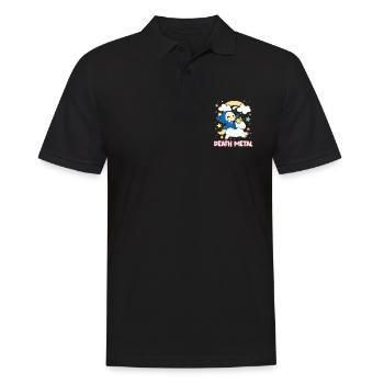 Goth Rock Satan Einhorn Festivals Death Metal - Männer Poloshirt - Schwarz - Vorne - Kai (181cm)