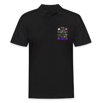 Abschied von Vorschule: Kindergarten, ich komme! - Männer Poloshirt - Schwarz - Vorne - Kai (181cm)