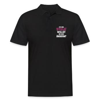 Single Men, Women Solo, Bachelor, Bachelor - Men's Polo Shirt - black - Front - Kai (181cm)