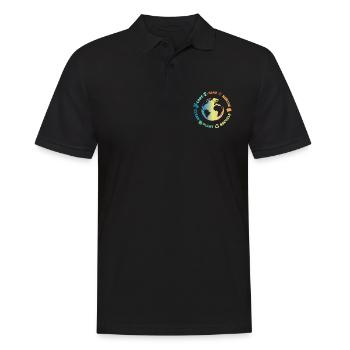 Protection de l’environnement, Conservation de la nature, Protecteur des océans, Planète - Polo Homme - noir - Devant - Kai (181cm)