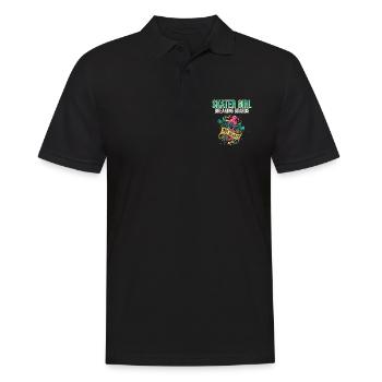 Skateur Skateur Fille Femmes Sk8er Skateboard - Polo Homme - noir - Devant - Kai (181cm)