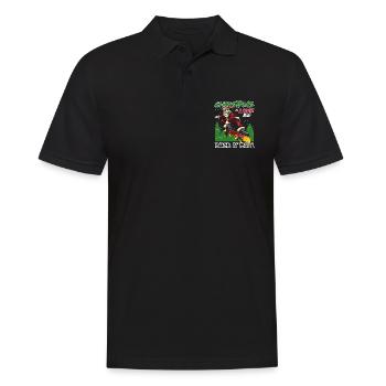 Heavy Hard Metal Weihnachten, Liebe Rock 'n' Roll - Männer Poloshirt - Schwarz - Vorne - Kai (181cm)