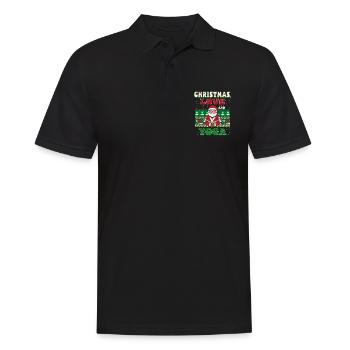 Yogini Yoga Meditation Christmas, Love and Yoga - Men's Polo Shirt - black - Front - Kai (181cm)