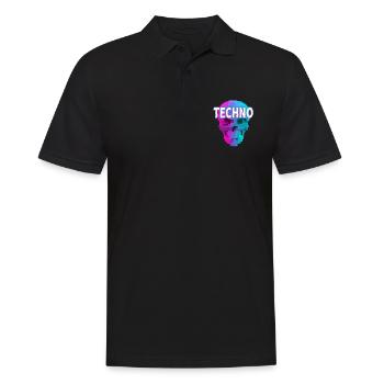 Techno House Party EDM Festival Goa Electro Rave - Polo Homme - noir - Devant - Kai (181cm)