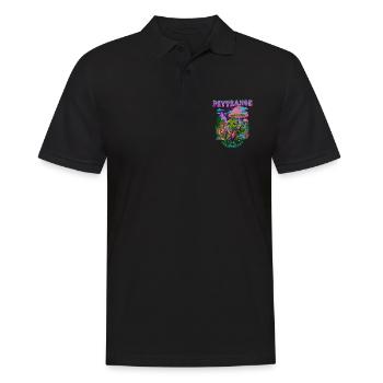 Techno House Party EDM Festival Goa Rave Psytrance - Männer Poloshirt - Schwarz - Vorne - Kai (181cm)