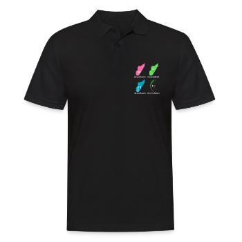 Madagascar Stimmungslevel Glücklich bis Ohne Sprit - Männer Poloshirt - Schwarz - Vorne - Kai (181cm)