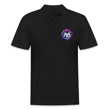 Rave, Techno, House, Party, EDM, Festival, Goa, Electro - Polo Homme - noir - Devant - Kai (181cm)
