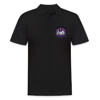 Rave, Techno, House, Party, EDM, Festival, Goa, Electro - Polo Homme - noir - Devant - Kai (181cm)
