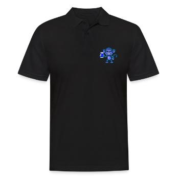 Monkey Beer Party Funny - Men's Polo Shirt - black - Front - Kai (181cm)