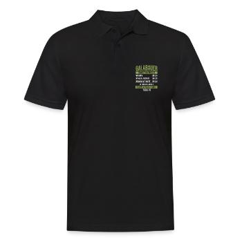 Gärtner Galabau Garten - Männer Poloshirt - Schwarz - Vorne - Kai (181cm)