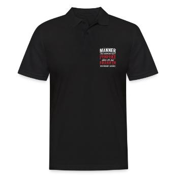 Fränkisch Franken Oberfranken - Männer Poloshirt - Schwarz - Vorne - Kai (181cm)