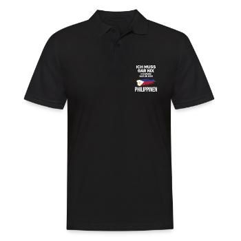 Philippinisch Philippinen Manila - Männer Poloshirt - Schwarz - Vorne - Kai (181cm)
