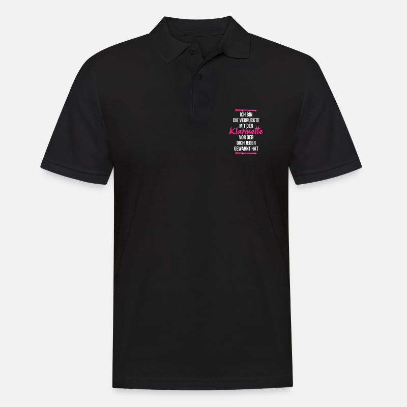 Klarinette Orchester - Männer Poloshirt - Schwarz