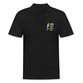 Schweden Skandinavien - Männer Poloshirt - Schwarz - Vorne - Kai (181cm)