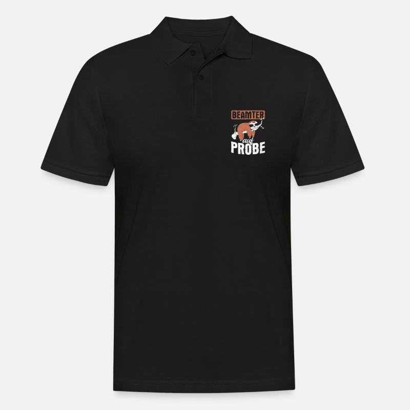 Beamter Beamte - Männer Poloshirt - Schwarz