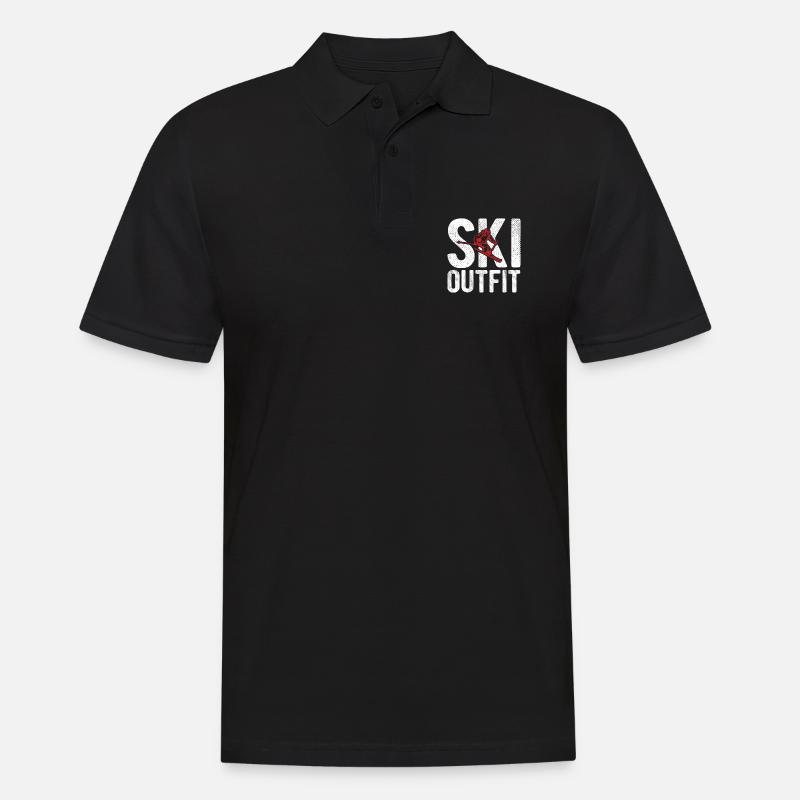 Ski Gift - Männer Poloshirt - Schwarz