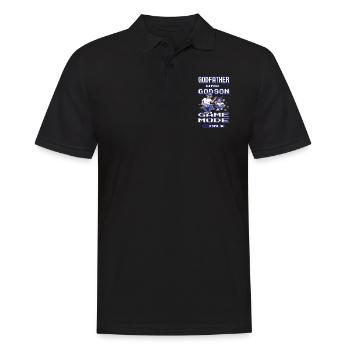 Herren Patenonkel Pate Patenschaft Onkel Patenkind - Männer Poloshirt - Schwarz - Vorne - Kai (181cm)