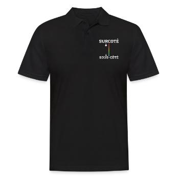 Caféine vs. Méditation - Polo Homme - noir - Devant - Kai (181cm)