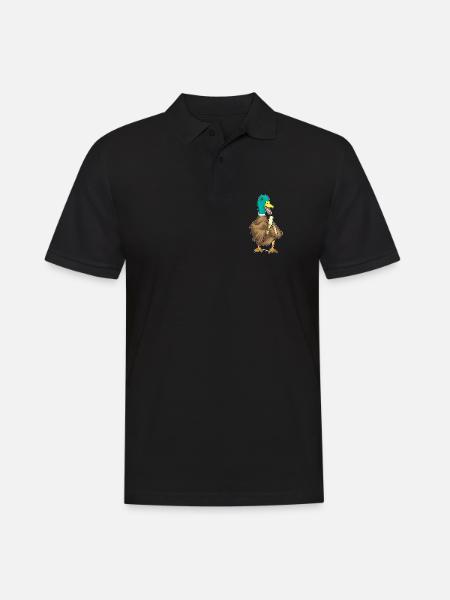 Duck Banana - Men's Polo Shirt - black