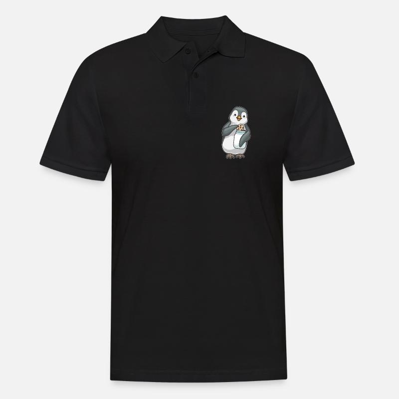 Biscuit pingouin - Polo Homme - noir