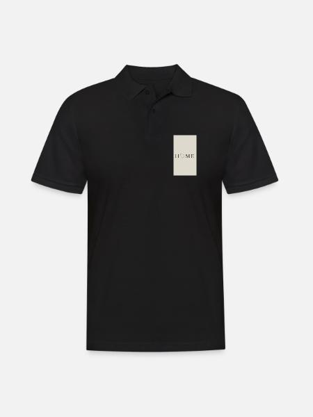 Heimatliebe Illustration auf Textil - Männer Poloshirt - Schwarz