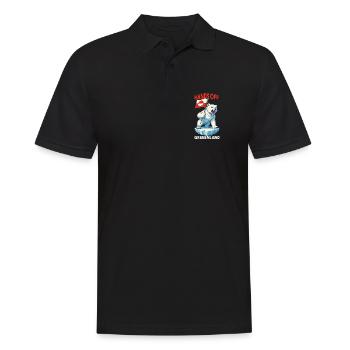 Hands Off Greenland - Männer Poloshirt - Schwarz - Vorne - Kai (181cm)