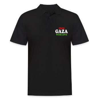 From gaza with love - Polo Homme - noir - Devant - Kai (181cm)