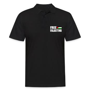 Free palestine free falastina - Men's Polo Shirt - black - Front - Kai (181cm)