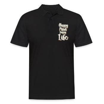 Cloverleaf Positive Holiday - Men's Polo Shirt - black - Front - Kai (181cm)