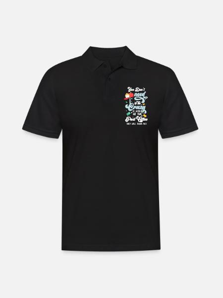 Postman letters Parcel carrier - Men's Polo Shirt - black