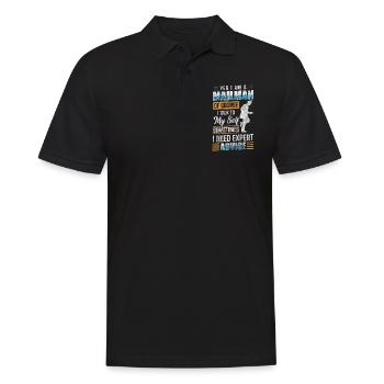 Postman Letters Profession Postman - Men's Polo Shirt - black - Front - Kai (181cm)