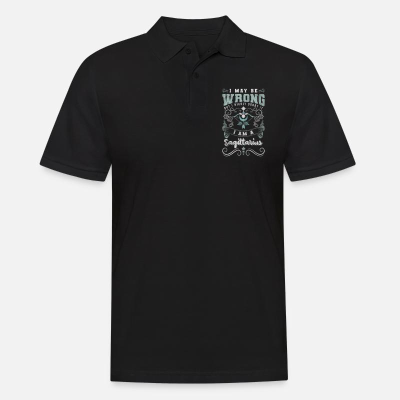 Horoskop Sternbild - Männer Poloshirt - Schwarz