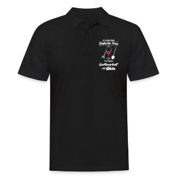 Wein Garten Gärtner Geschenk - Männer Poloshirt - Schwarz - Vorne - Kai (181cm)