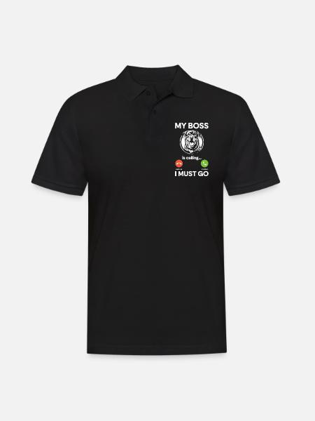 Fighting Dog Lover Rottie - Men's Polo Shirt - black