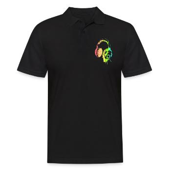 Musique d'amour - Polo Homme - noir - Devant - Kai (181cm)