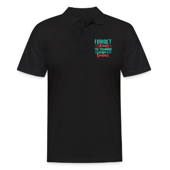 Fitness Motivation Bodybuilder Fit Badass - Polo Homme - noir - Devant - Kai (181cm)