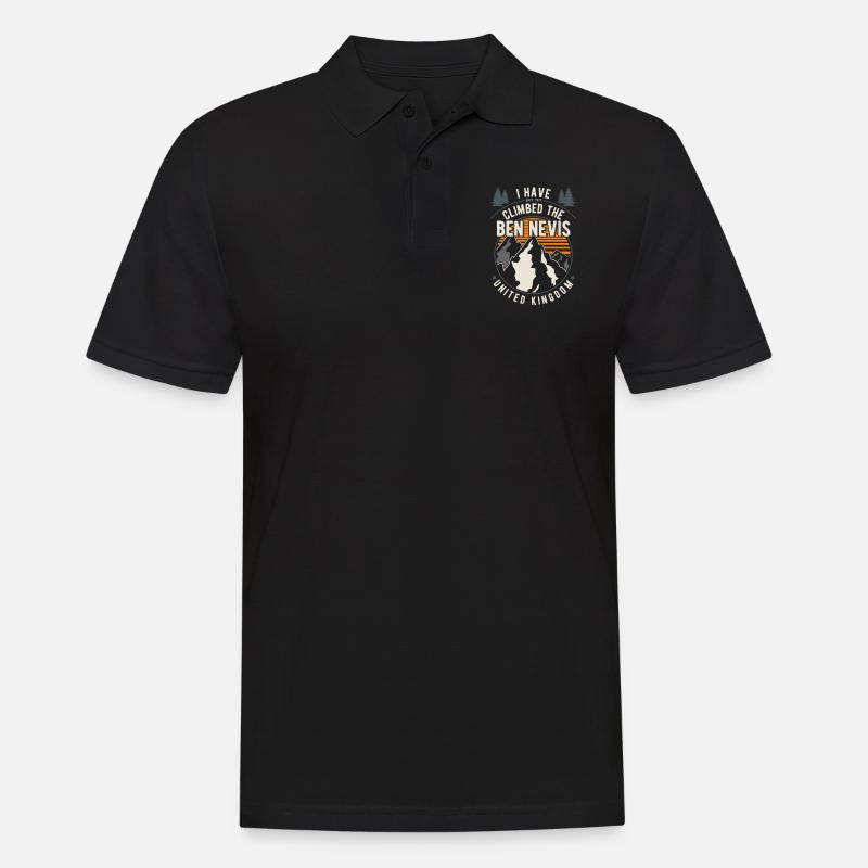 Wanderer - Kletterer Wandern Ben Nevis - Männer Poloshirt - Schwarz