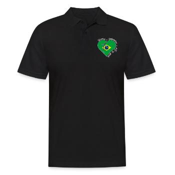 Liberté Foi en Dieu - Brésil - Polo Homme - noir - Devant - Kai (181cm)