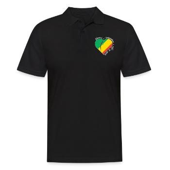 Liberté Foi en Dieu - Congo - Polo Homme - noir - Devant - Kai (181cm)