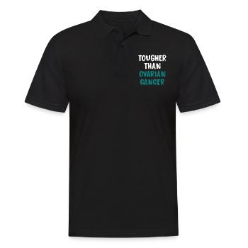 Harder than ovarian cancer - Men's Polo Shirt - black - Front - Kai (181cm)