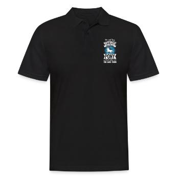 Riding - Pony Horse - Men's Polo Shirt - black - Front - Kai (181cm)