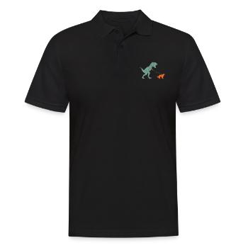 Vintage T-Rex - Polo Homme - noir - Devant - Kai (181cm)