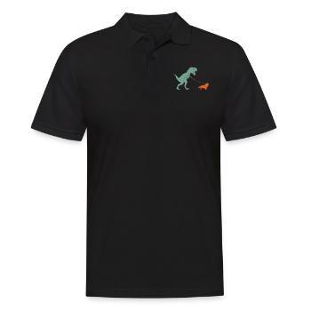 Vintage T-Rex - Polo Homme - noir - Devant - Kai (181cm)