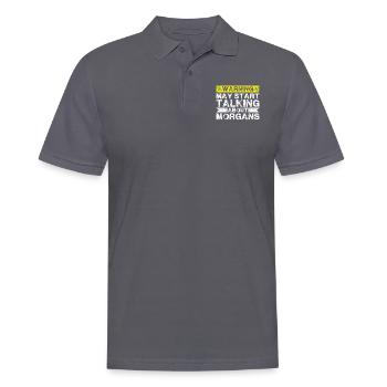 Talk about Morgan - Men's Polo Shirt - charcoal grey - Front - Nico (186cm)
