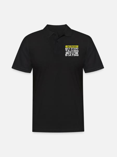 Start talking about boating - Men's Polo Shirt - black