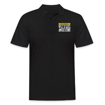 Sprechen Sie Über Ski Skifahren - Männer Poloshirt - Schwarz - Vorne - Kai (181cm)
